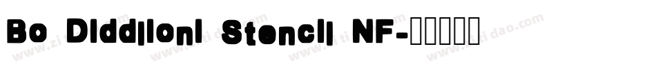 Bo Diddlioni Stencil NF字体转换